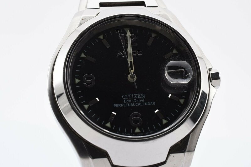 シチズン エコドライブ ラウンド デイト E710-H23672 クォーツ メンズ 腕時計 CITIZEN