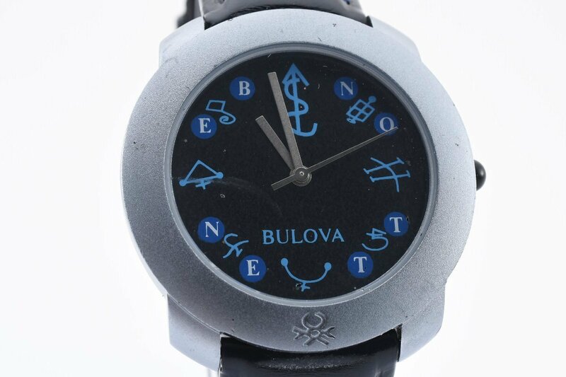 ブローバ ユナイテッドカラーズオブベネトンコラボ ラウンド クオーツ メンズ 腕時計 BULOVA