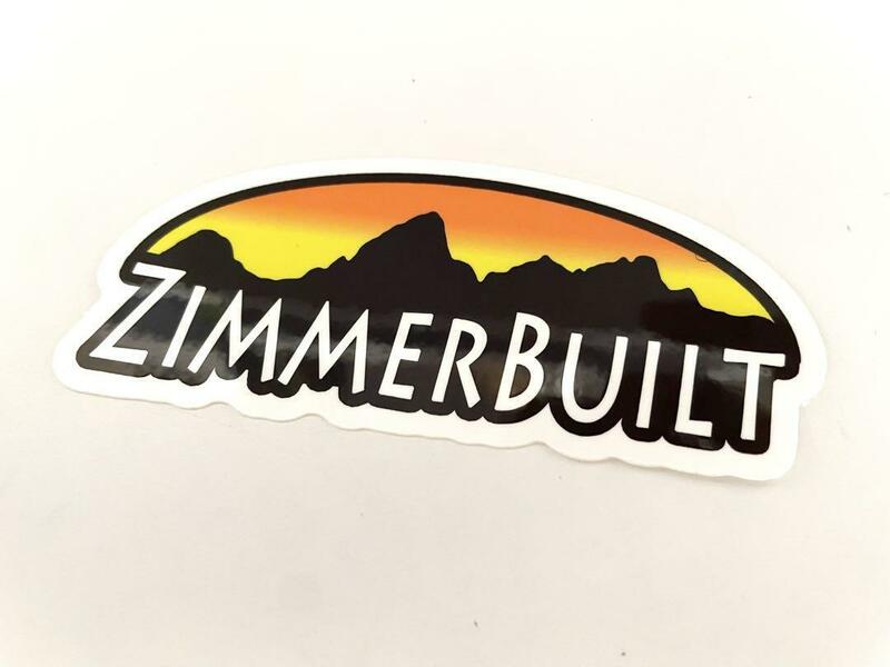 ZIMMER BUILT Sticker ロゴ　ステッカー 登山　ハイク　トレラン　釣り　UL　ウルトラライト　軽量　テンカラ　山と道