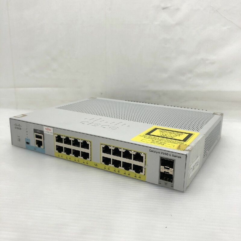 1週間保証 初期化済 CISCO Catalyst 2960-L Series WS-C2960L-16PS-LL イーサネットハブ T007715