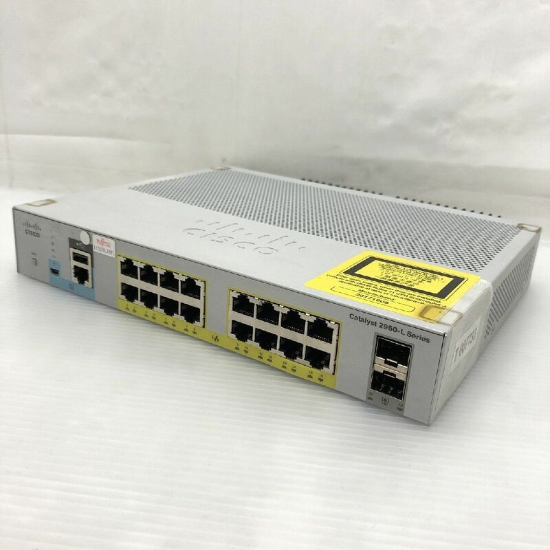 1週間保証 初期化済 CISCO Catalyst 2960-L Series WS-C2960L-16PS-LL イーサネットハブ T007733