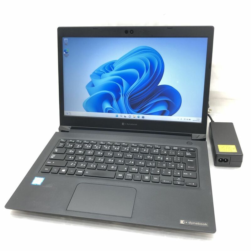 1円 Windows11 Pro TOSHIBA dynabook S73/DP A6S3DPF21211 Core i5-8250U メモリ8GB M.2 SSD 128GB 13.3インチ T010296