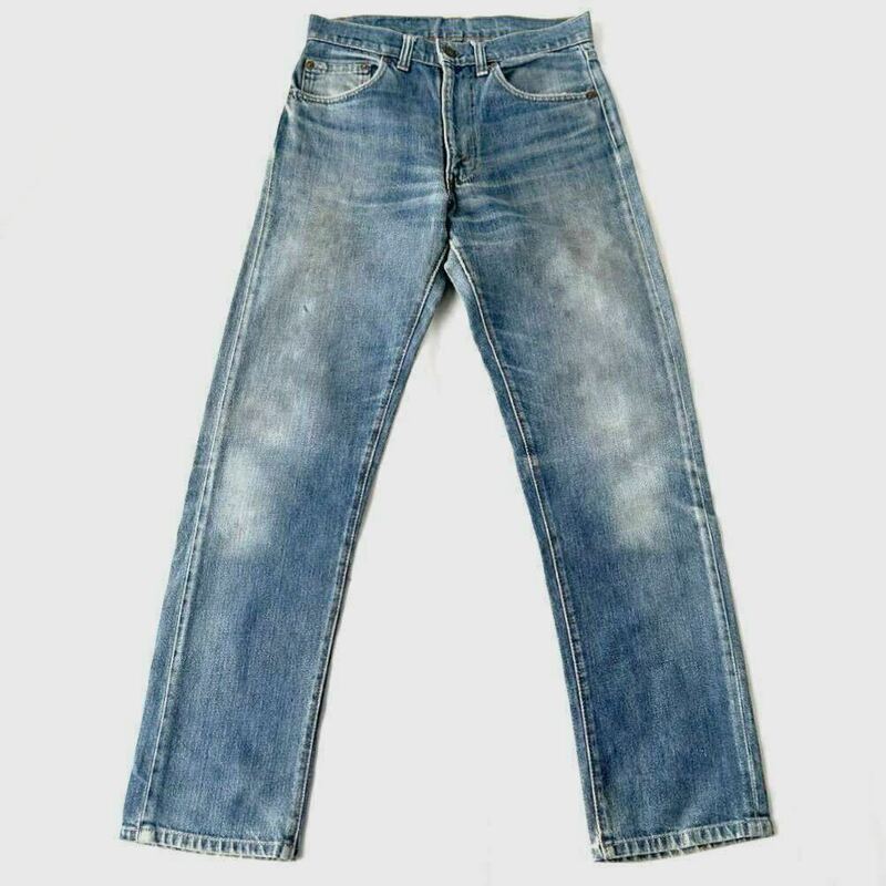 80s LEVIS 505 脇割 内股シングルステッチ 42TALONジッパー 黒カン オリジナル ビンテージ （ リーバイス 66後期 ハチマル 70s 501 USA製