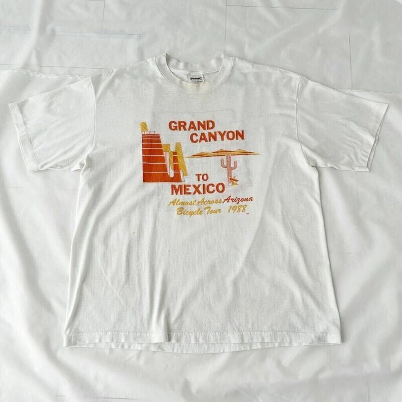 XL グッドデザイン 80s Stedman USA製 グランドキャニオン Tシャツ 1988年 ビッグサイズ ビンテージ （ 80年代 Grand Canyon アメリカ 70s