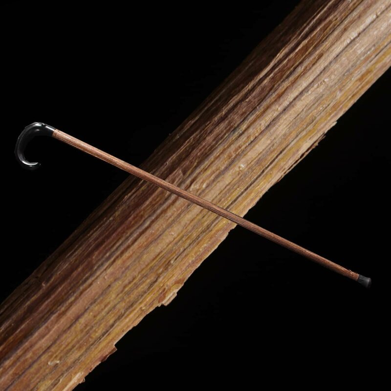 DR479 時代物 木彫手 古無垢杖 全長79cm・古木拐杖・古木杖・ステッキ