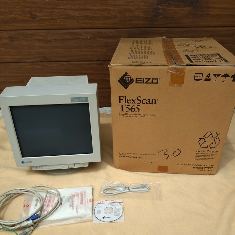 EIZO Flexscan T565　CRT　17型 PCフラットモニター PCモニター 元箱付き