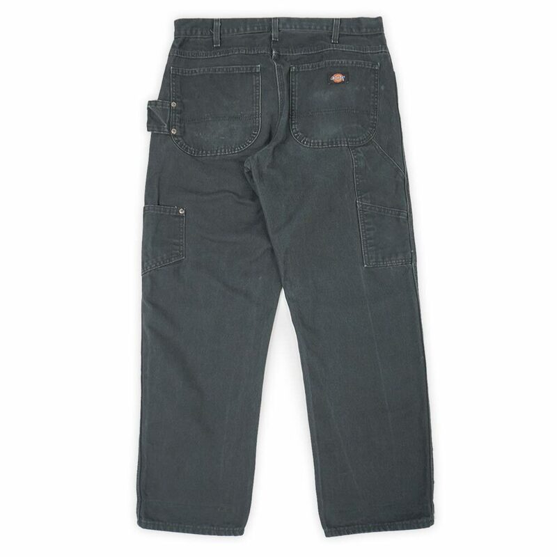 ディッキーズ Dickies 00s ダックペインターパンツ ワーク 定番 旧タグ USA ビンテージ 古着 (-1933) ブラック / 黒 W32 L30