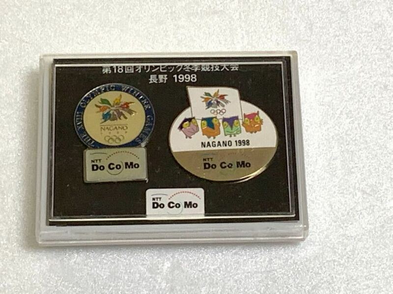 NTT docomo ドコモ☆1988年長野オリンピック ピンバッジセット 未使用品