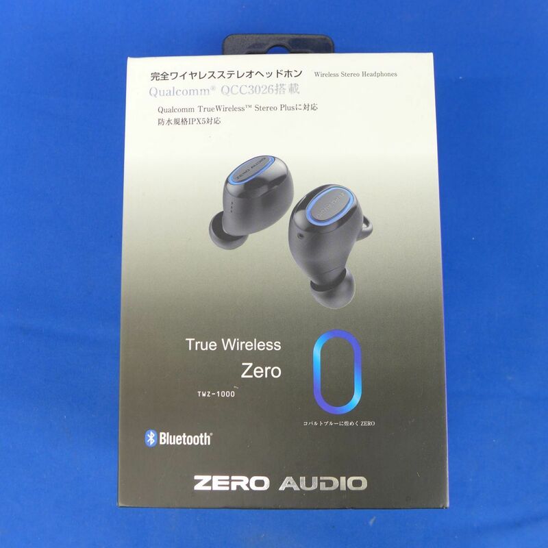 佐S7908●完全ワイヤレスイヤホン True Wireless Zero TWZ-1000 ゼロオーディオ ZERO AUDIO