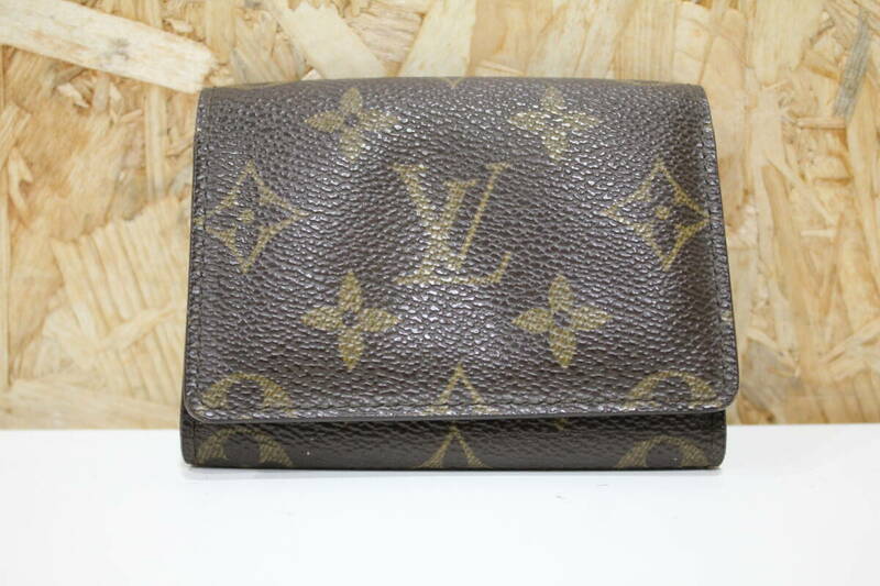 TH05091　LOUIS　VUITTON　ヴィトン　アンヴェロップ・カルト ドゥ ヴィジット　名刺入れ　シリアルCA0032　中古品