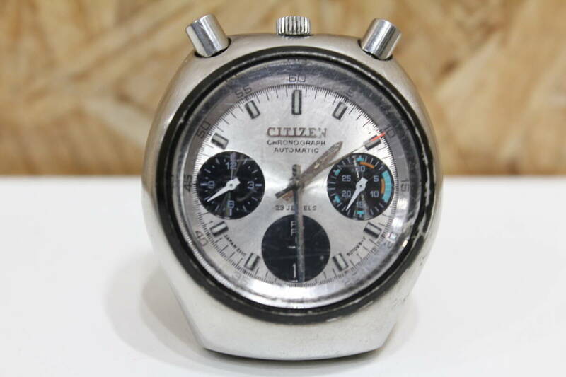TH05201　CITIZEN　4-901011　クロノグラフ　デイデイト　メンズ腕時計　動作確認済　中古品