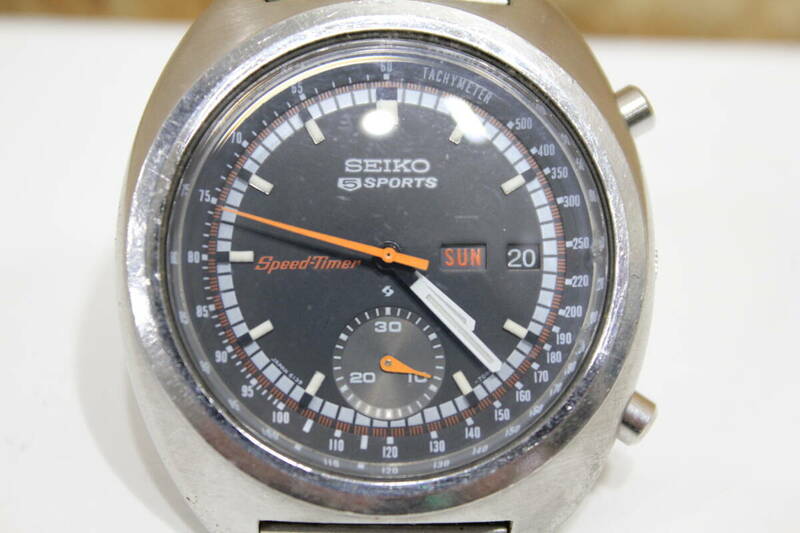 TH05210　SEIKO　5　SPORTS　6139-7012　SPEED-TIMER　腕時計　動作確認済　中古品