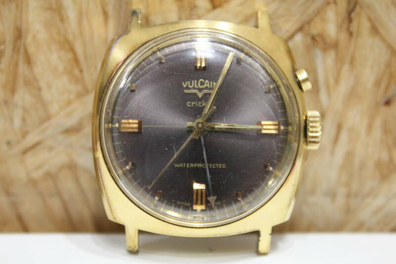 TH05213　VULCAIN　CRICKET　S2317A アンティーク　腕時計　動作確認済　中古品