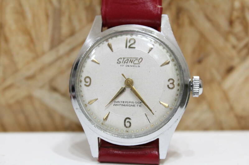 TH05219　STANCO　R8126　手巻き　腕時計　動作確認済　中古品