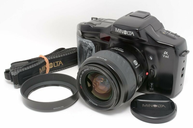 【グリップ以外概ね綺麗】MINOLTA α7xi ミノルタ AFフィルム一眼レフカメラ ボディ+おまけレンズ(AF ZOOM xi 28-80mm F4-5.6) 付属 #4149