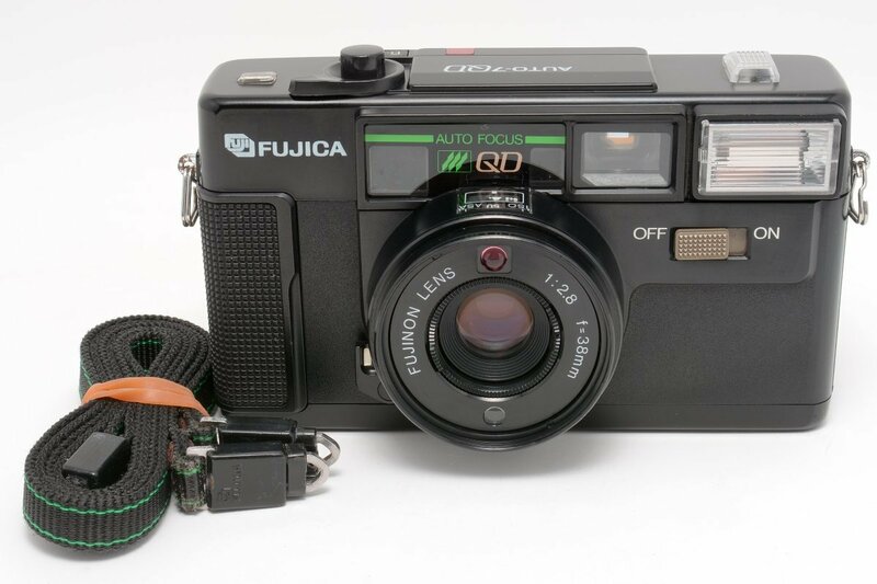 【良品】FUJICA AUTO-7 QD FUJINON LENS 38mm F2.8 フジカ コンパクトカメラ #4245