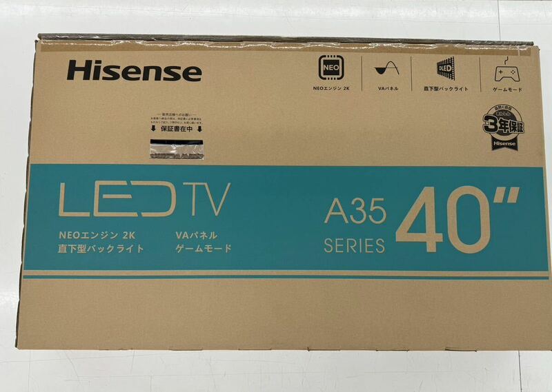 Hisense ハイセンス　液晶テレビ　LED TV 40A35G 新品　未使用品　未開封