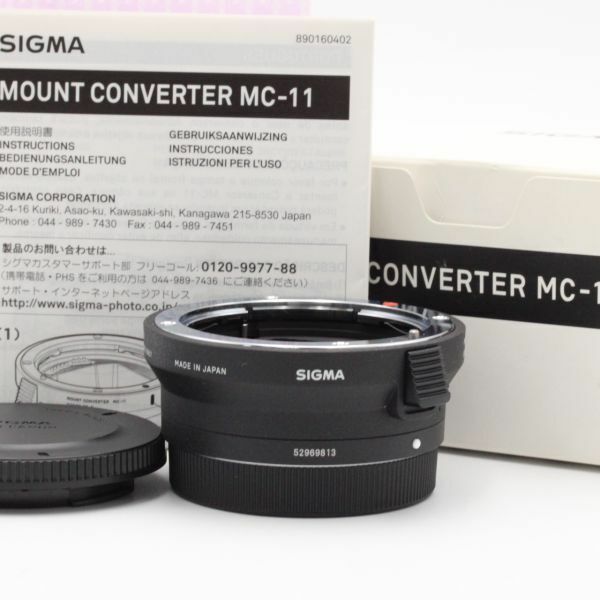 【新品級】 Sigma シグマ マウントコンバーター MC-11 EF-E #3306