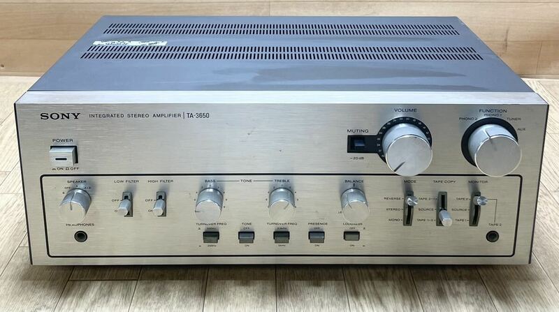 SONY ソニー TA-3650 プリメインアンプ 音響機器 オーディオ お宝 コレクター コレクション B1