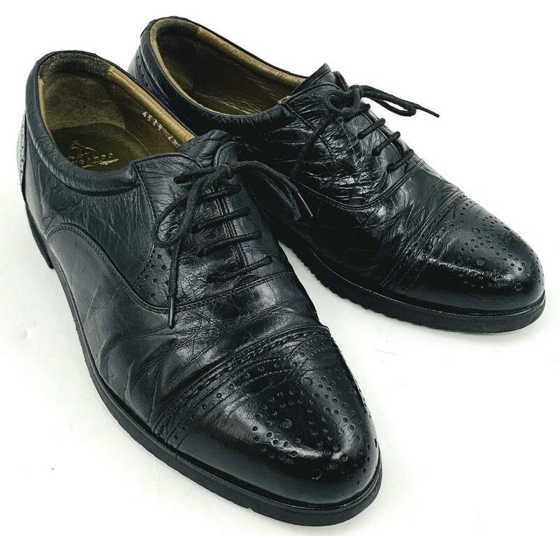 LANCEL PARIS 4539 Australia KANGAROO 革靴 本革 ブラック 黒 ビジネスシューズ 日本製 24.5cm