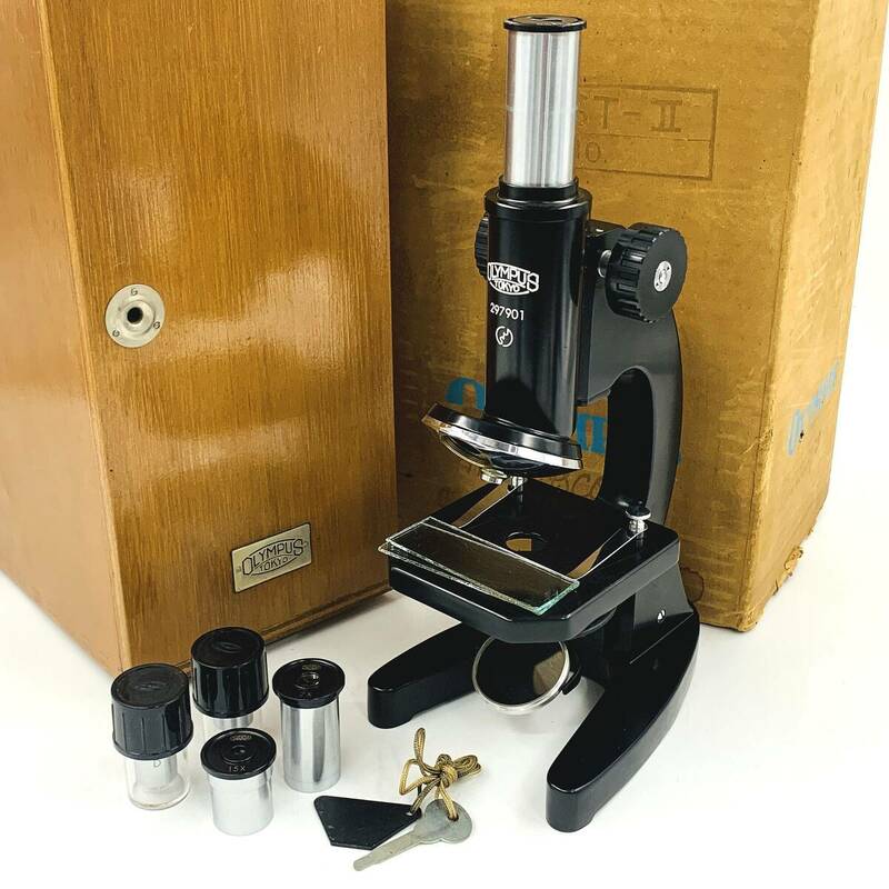 OLYMPUS オリンパス 光学顕微鏡 B7133 CLASS1 NO.4743 レンズ ST-Ⅱケース 鍵 検査証 付き