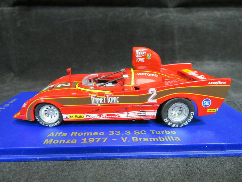M4　1/43　アルファロメオ　33.3　SC　ターボ　Monza 1977　＃2　V,ブランビラ、
