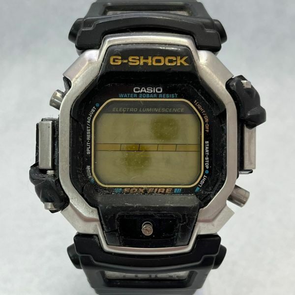 I702-C4-1211◎ CASIO カシオ G-SHOCK FOXFIRE ジーショック DW-8110 デジタル quartz クォーツ ブラック スクエア メンズ 腕時計 ③