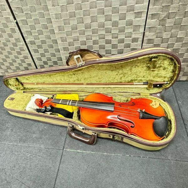 J920-C4-2028 SUZUKI スズキ ヴァイオリン No.280 4/4サイズ Annno 1987 ハードケース 弓 4弦 弦楽器 ⑨