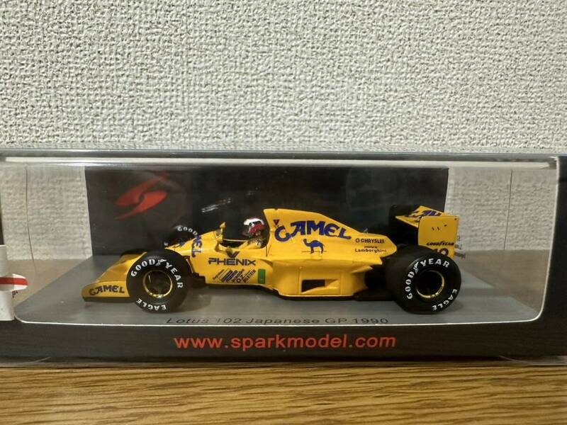 スパークモデル Lotus 102 No.12 Japanese GP 1990 Johnny Herbert