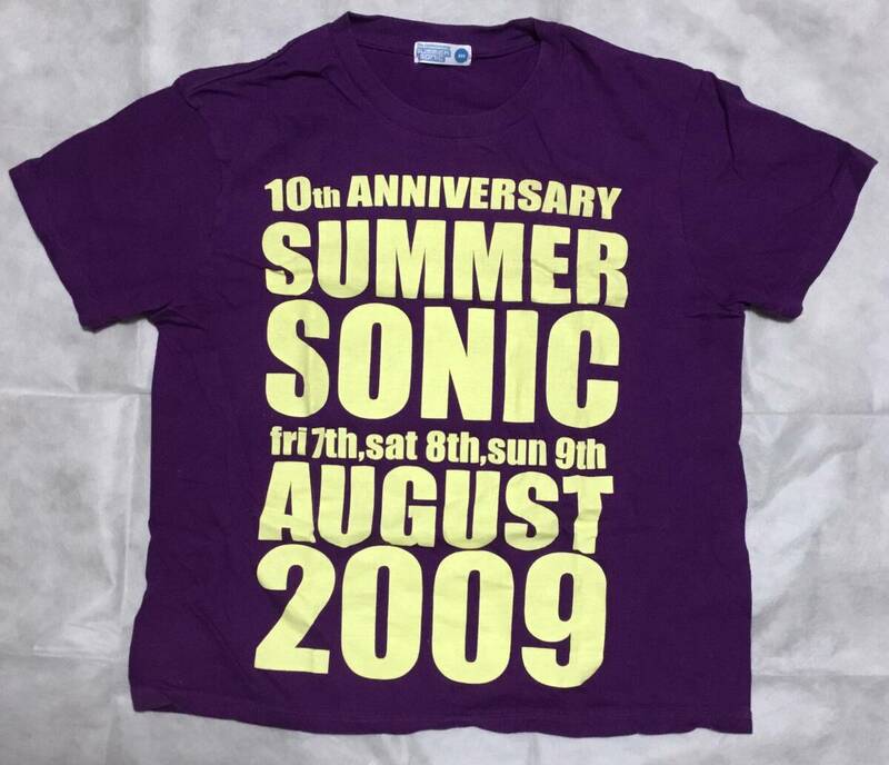 SUMMER SONIC 2009 オフィシャルTシャツ Mサイズ サマーソニック　10周年記念