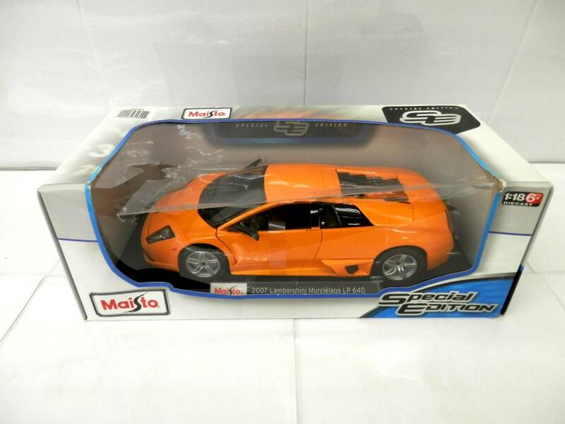 ●【展示品】MAISTO マイスト 1/18 ランボルギーニ ムルシエラゴ LP 640 2007 ミニカー モデルカー 