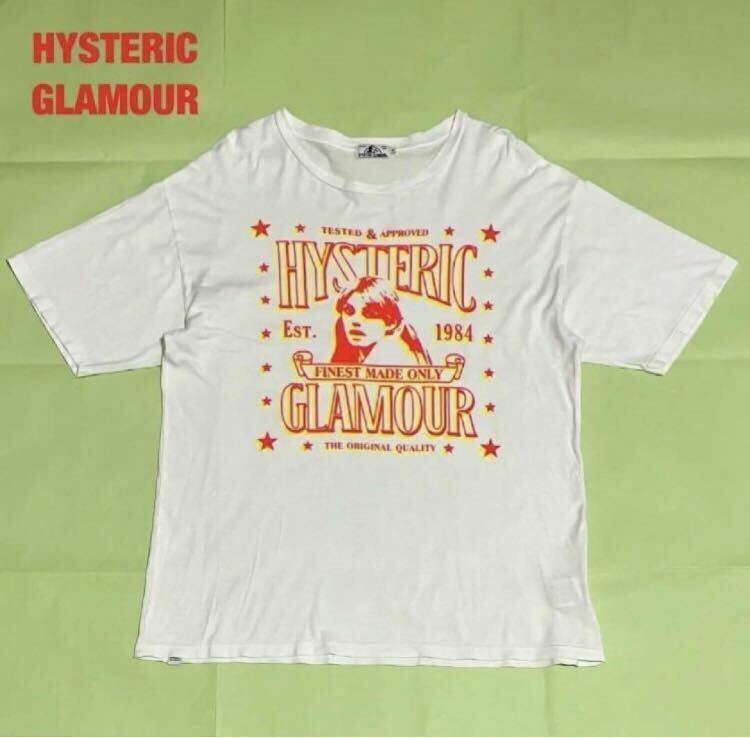 【人気】HYSTERIC GLAMOUR　ヒステリックグラマー　半袖Tシャツ　ヒスガール　ブランドロゴ　クルーネック　ユニセックス　02171CT16