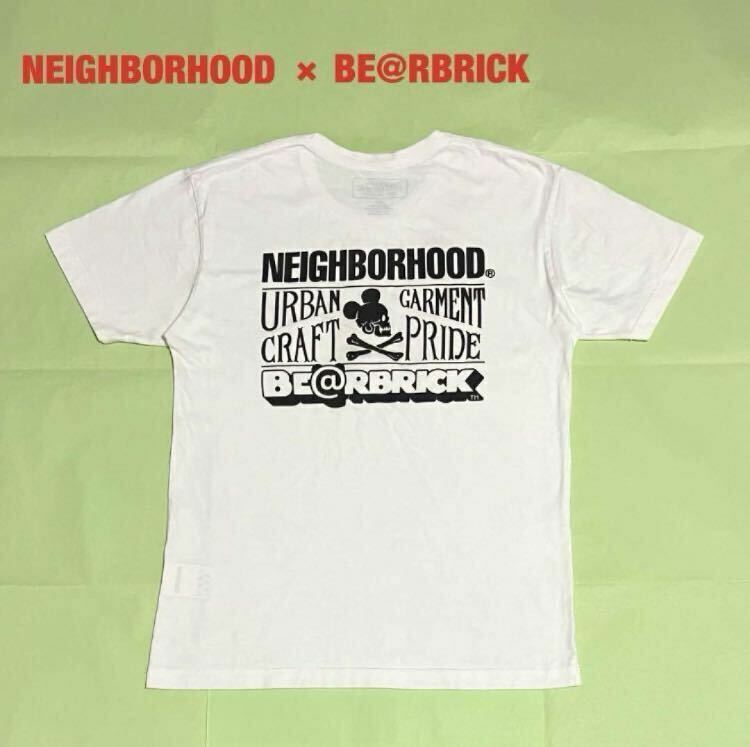 【希少】NEIGHBORHOOD×BE@RBRICK　コラボTシャツ　両面プリント　ネイバーフッド　ベアブリック　ブランドロゴ　18SS　181PCMCN-ST01S