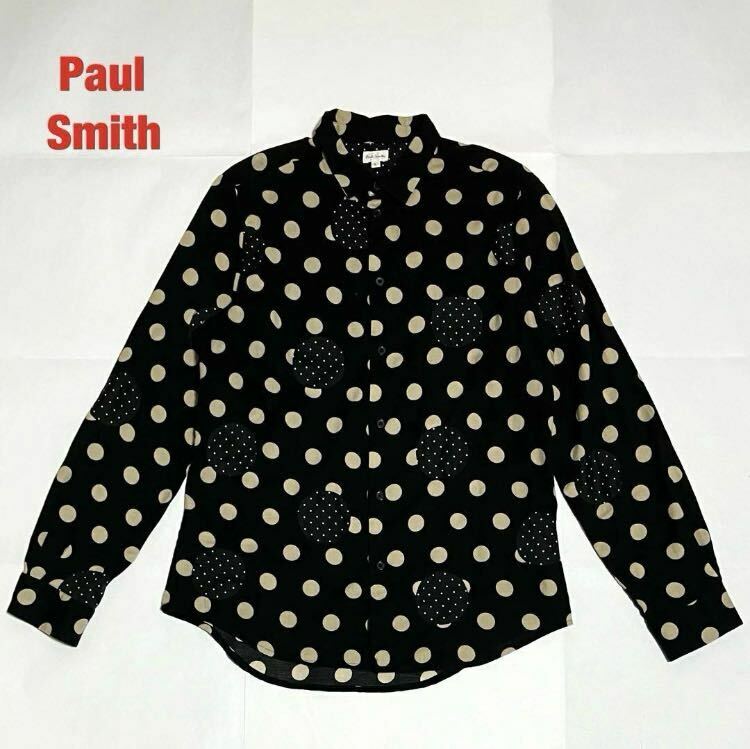 【人気】Paul Smith　ポールスミス　総柄シャツ　長袖シャツ　ドット柄　メンズ　レディース　ユニセックス　個性的　213273 DO993K