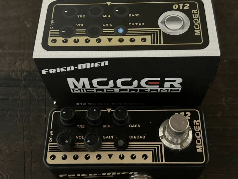 [GE]Mooer マイクロ・プリアンプ Micro Pre AMP 012 FRIEDMAN BE-100タイプのプリアンプペダル 解像度の高いMarshallサウンドを彷彿！