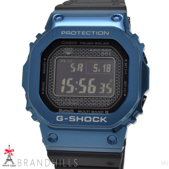 カシオ G-SHOCK フルメタル ソーラー電波 スマートフォンリンク デジタル SS GMW-B5000G-2JF CASIO ほぼ未使用