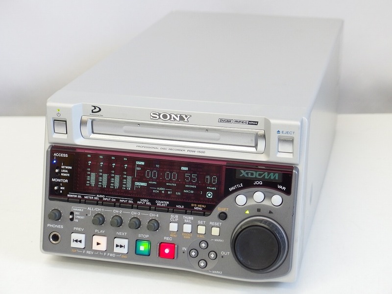 SONY PDW-1500 XDCAMレコーダー MPEG IMX / DVCAM対応 レーザー345H 動作OK *404074