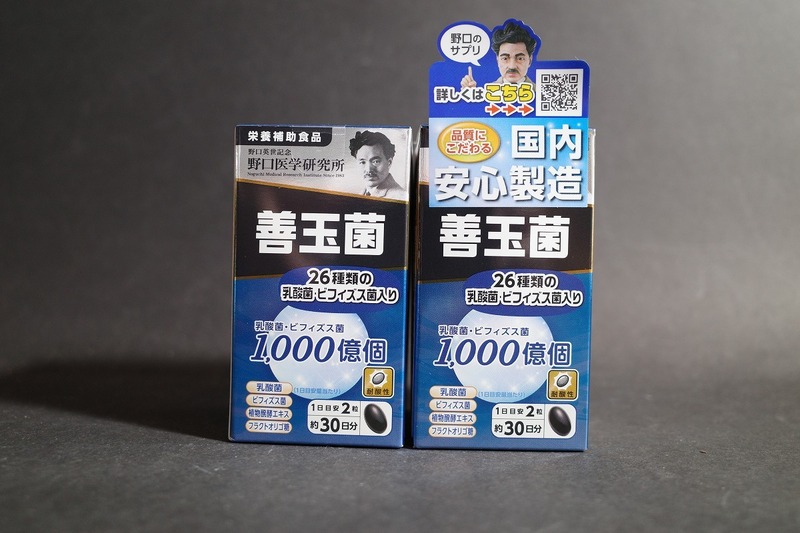 新品 2個セット 野口医学研究所 善玉菌 60粒 栄養補助食品 サプリメント 腸内細菌 乳酸菌 ビフィズス菌 腸活】