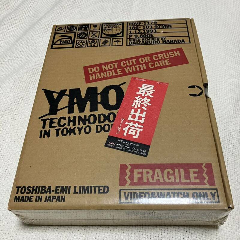 激レア 新品未開封 YMO TECHNODON IN TOKYO DOME VHS VIDEO&WATCH 最終出荷ヴァージョン 10000個限定 テクノドン 東京ドーム 時計 希少品