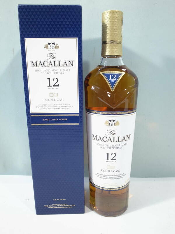 ◆洋酒 未開栓 The MACALLAN ザ・マッカラン 12年 ダブルカスク ウイスキー 700ml 40% (管理：6326）