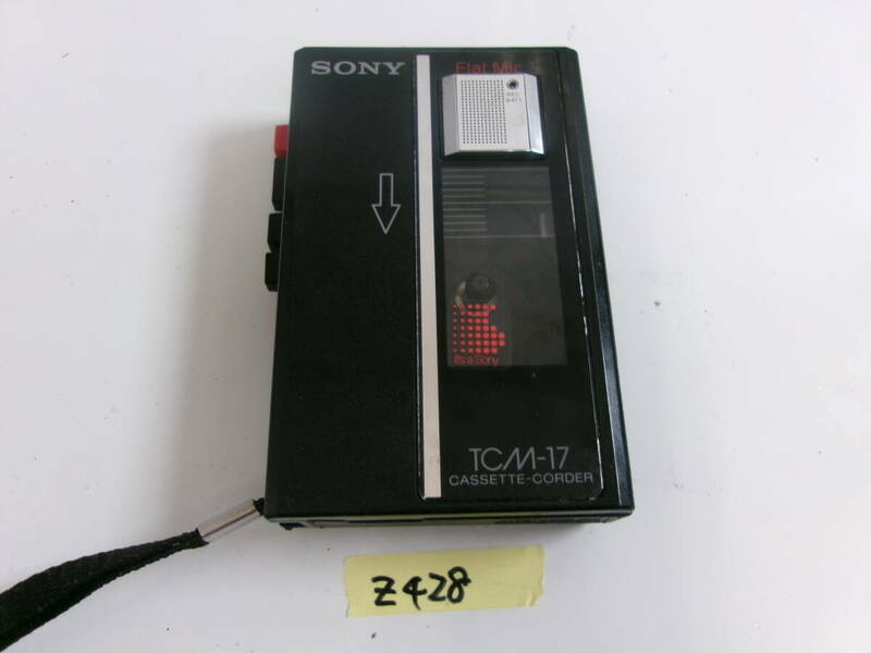 (Z-428)SONY ポータブルカセットレコーダー TCM-17 動作未確認 現状品