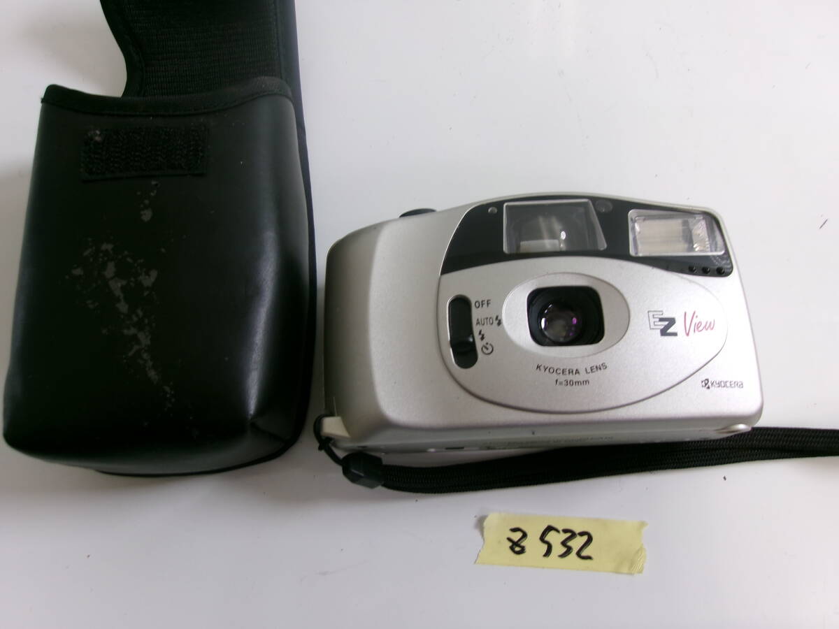 (Z-532)KYOCERA コンパクトカメラ EZ VIEW 簡易動作確認済み ※シャッターフラッシュok 現状品