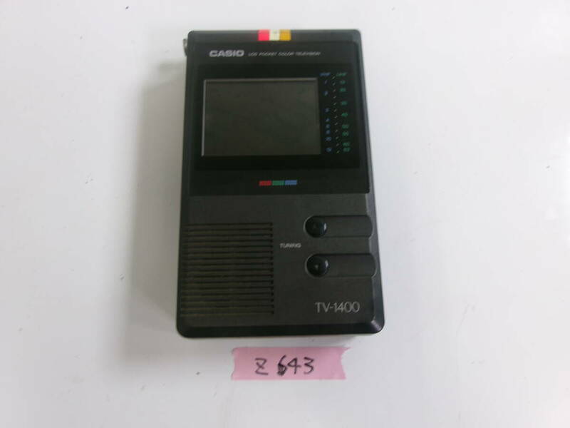 (Z-643)CASIO LCDポケットカラーテレビジョン TV-1400 ジャンク