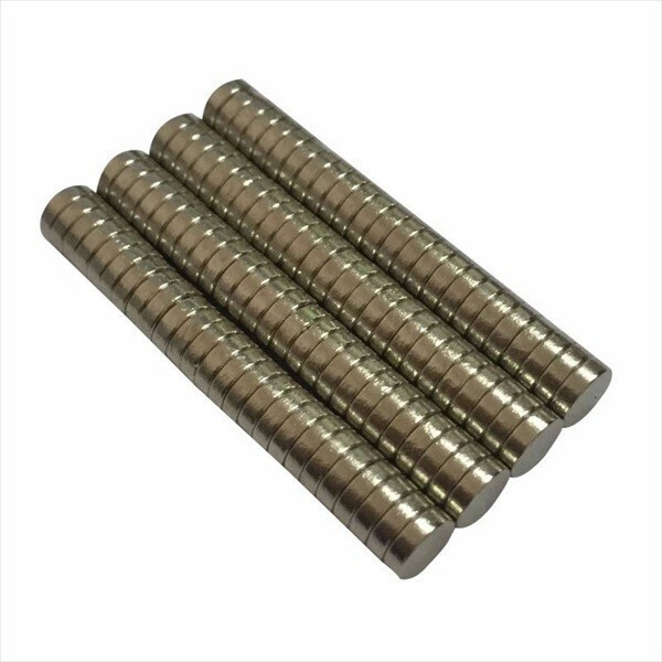 【新品】超強力 磁石 マグネット ネオジウム 6mm x 2mm 10個（丸）