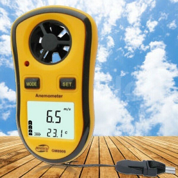 【新品】 ハンディ風速計 温度計 リアルRPM デジタルタコメータ GM8908