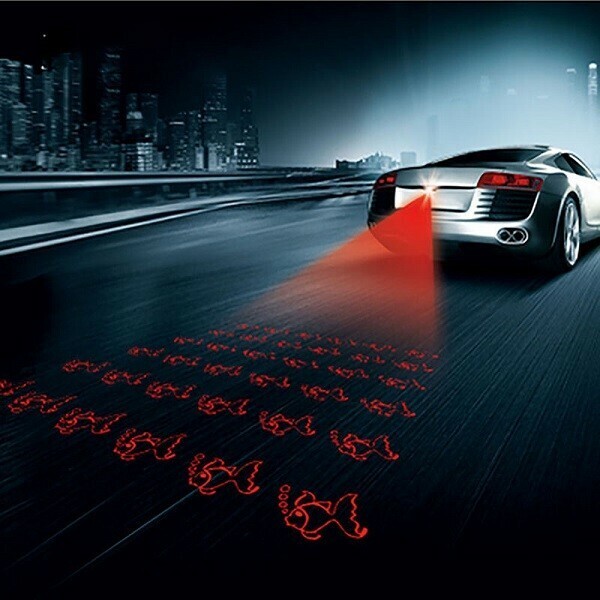 【新品】 レーザー テールライト レッドフィッシュ LED フォグランプ 車 赤色 信号