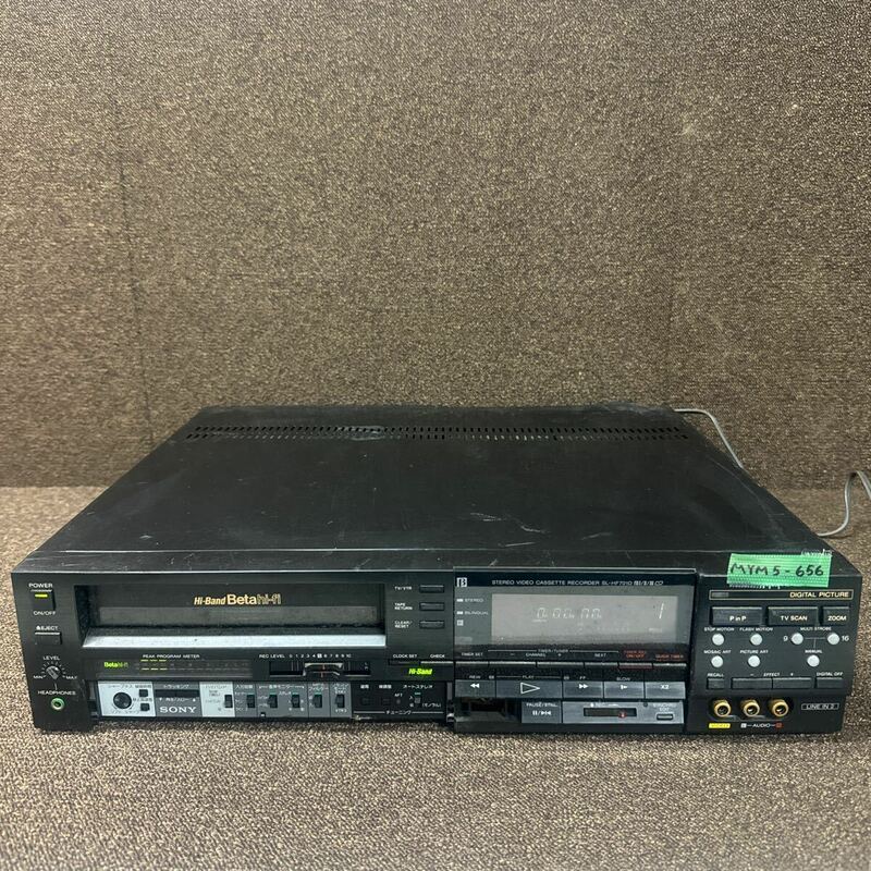 MYM5-656 激安 SONY STEREO VIDEO CASSETTE RECORDER SL-HF701D ビデオカセットレコーダー 通電OK 中古現状品 ※3回再出品で処分