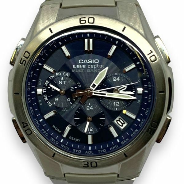 ■ほぼ未使用品・極美品・稼働品　CASIO カシオ WAVE CEPTOR ウェーブセプター WVQ-M410 マルチバンド6 腕時計　電波時計　タフソーラー