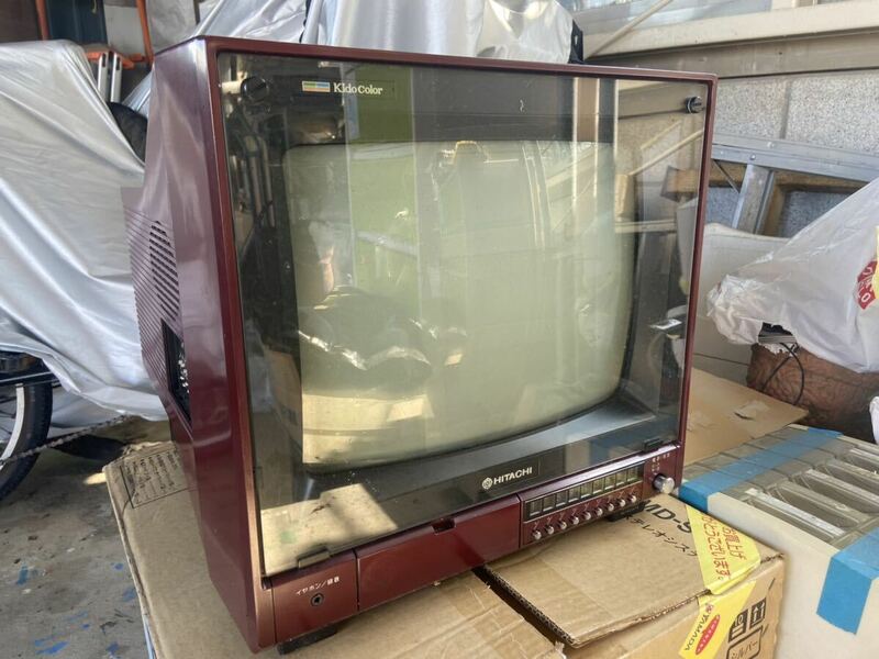 【動作未確認】日立カラーテレビ ブラウン管 C14-432 昭和レトロ 