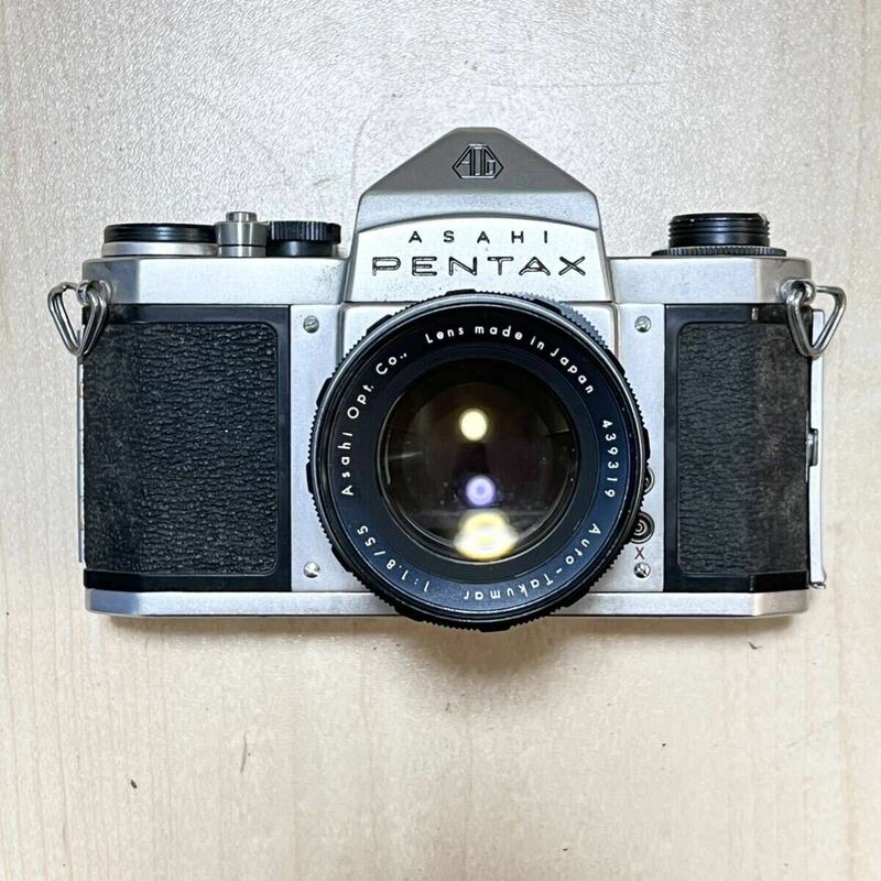 555 ASAHI PENTAX ペンタックス S3 フィルムカメラ ／ AUTO-takumar f1.8/55 カメラレンズ 